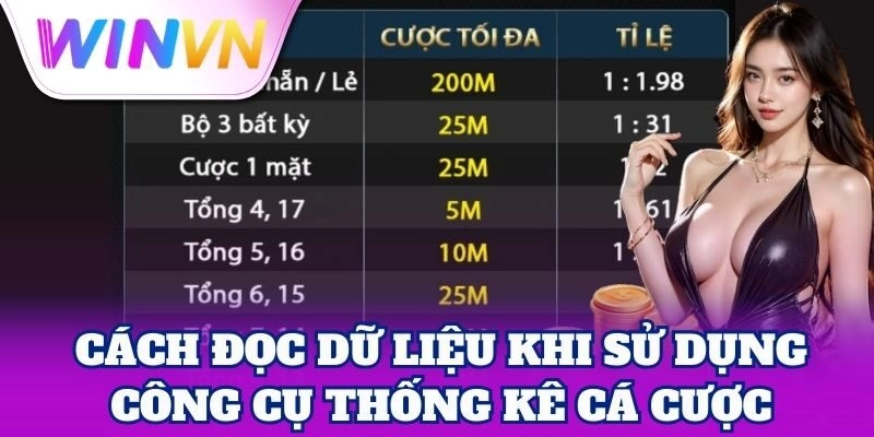 Cách đọc dữ liệu khi Sử Dụng Công Cụ Thống Kê cá cược